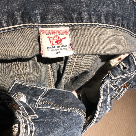 true religion baggy blue denim jeans - Picture 4 of 5